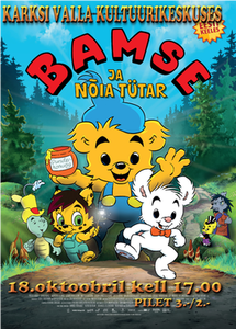 Animafilm lastele Bamse ja nõia tütar