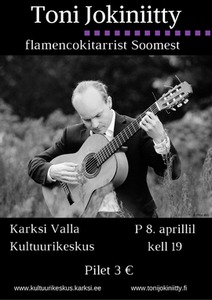 Toni Jokiniitty, flamencokitarrist (Soome) 