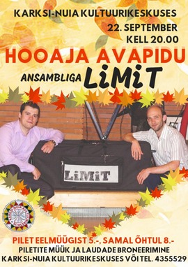 Tantsuõhtu ansambliga LIMIT