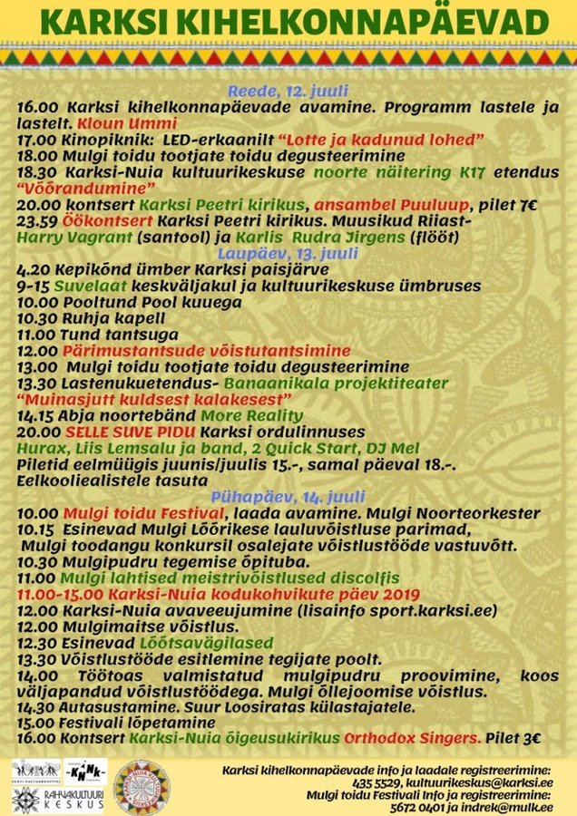 Karksi kihelkonnapäevad Karksi kihelkonnapäevad