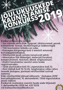 Jõulukuuskede kaunistamise konkurss