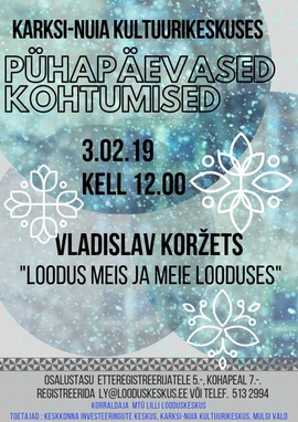 Pühapäevane kohtumine:  Vladislav Koržets.