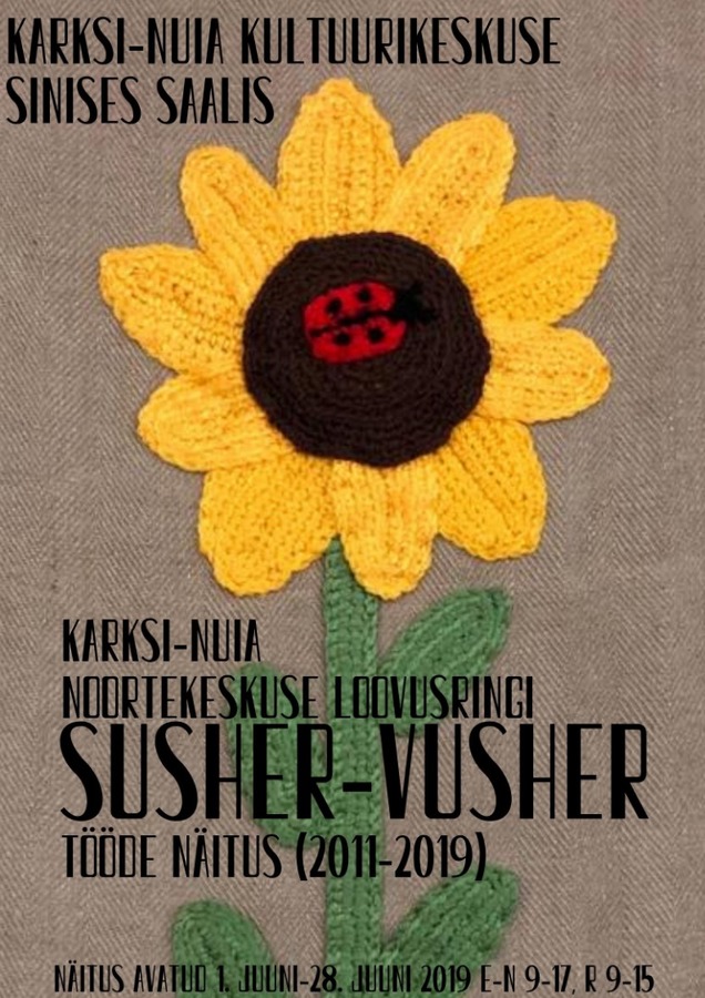 Karksi-Nuia noortekeskuse loovusringi Susher-Vusher näitus