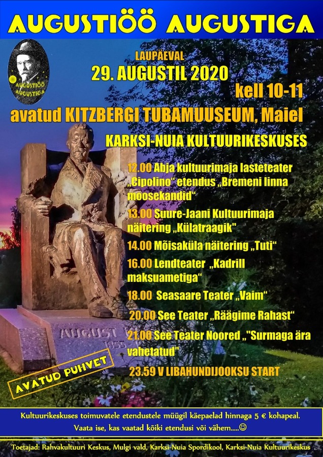 Augustiöö Augustiga 2020 Augustiöö Augustiga 2020