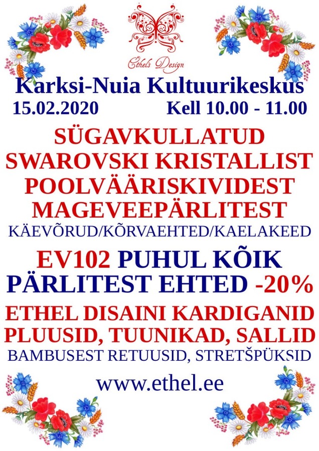 Ethel Disaini riiete ja ehete esitlusmüük Ethel Disaini riiete ja ehete esitlusmüük