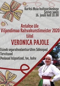 Antakse üle Viljandimaa Rahvakunstimeister 2020 tiitel