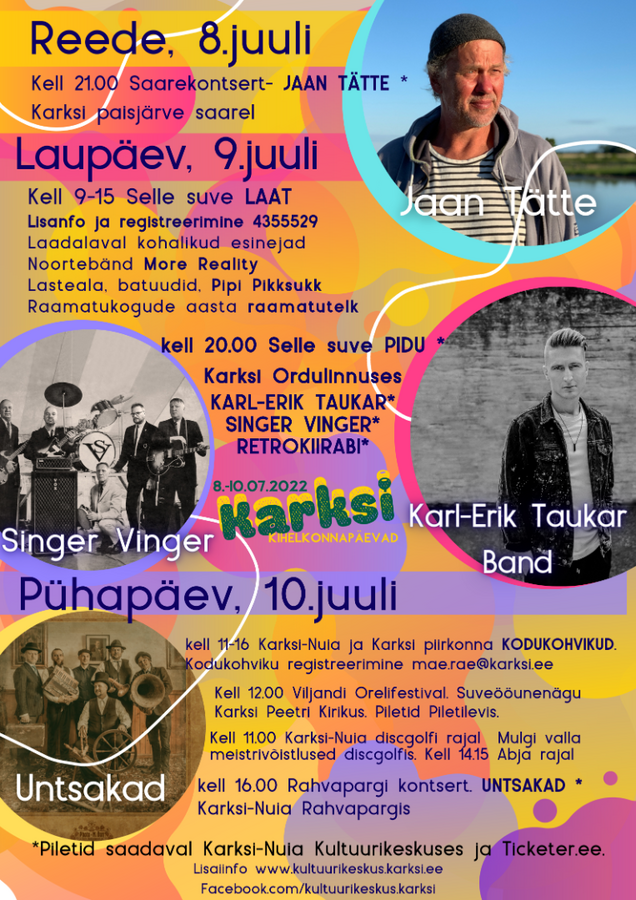 Karksi kihelkonnapäevad 2022 Karksi kihelkonnapäevad 2022
