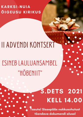 II advendi kontsert, ansambel Hõbeniit