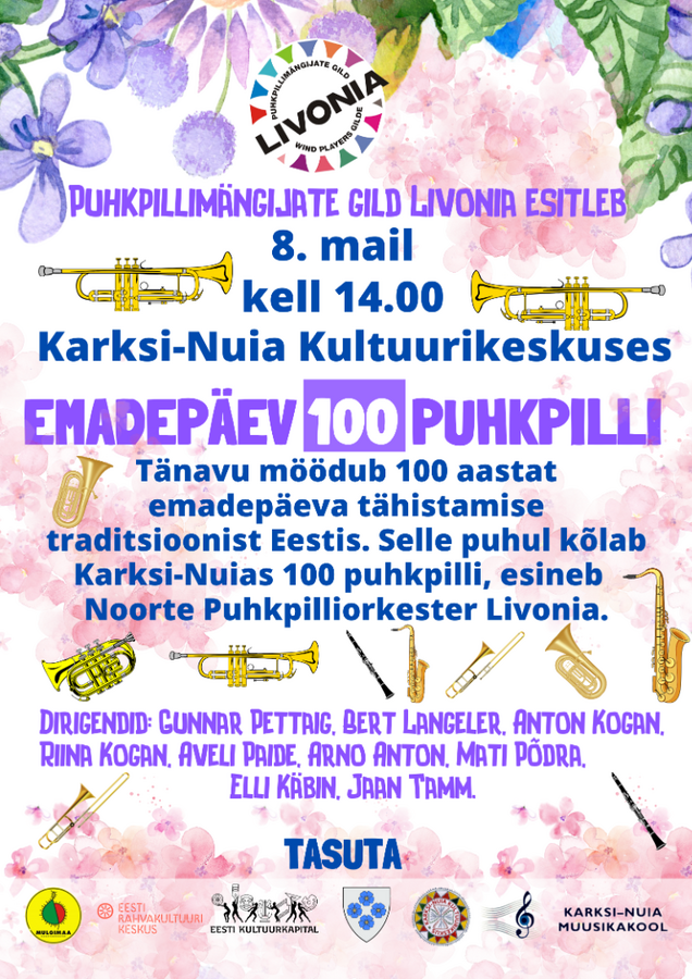 Emadepäev 100 puhkpilli Emadepäev 100 puhkpilli
