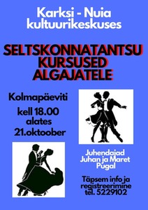 Seltskonnatantsu kursused algajatele