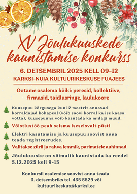 Jõulukuuskede kaunistamise konkurss