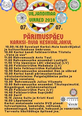 XIV Pärimuspidu Viljandimaa virred