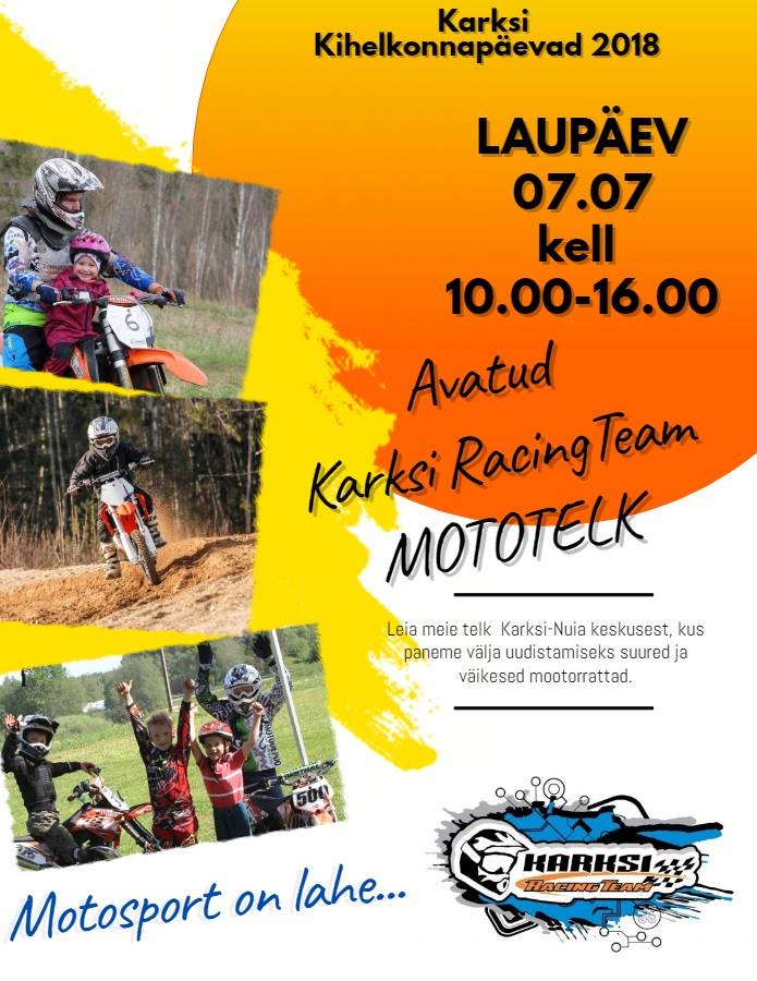 Avatud Karksi Racing Team mototelk Avatud Karksi Racing Team mototelk