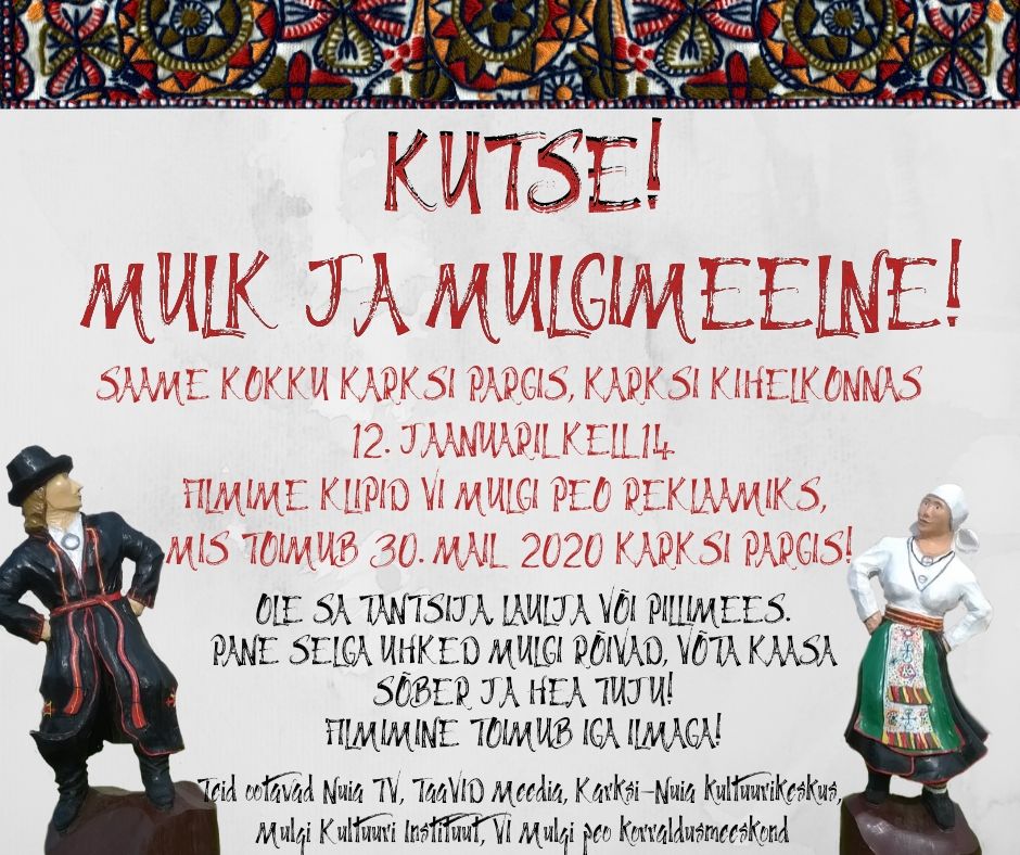 VI Mulgi peo reklaami filmimine Karksi pargis VI Mulgi peo reklaami filmimine Karksi pargis