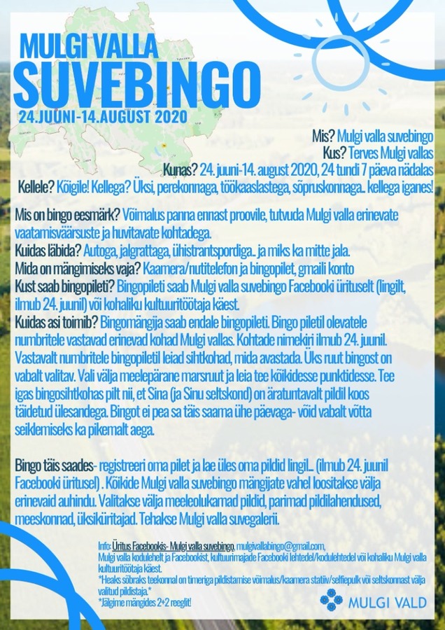 Mulgi valla suvebingo Mulgi valla suvebingo