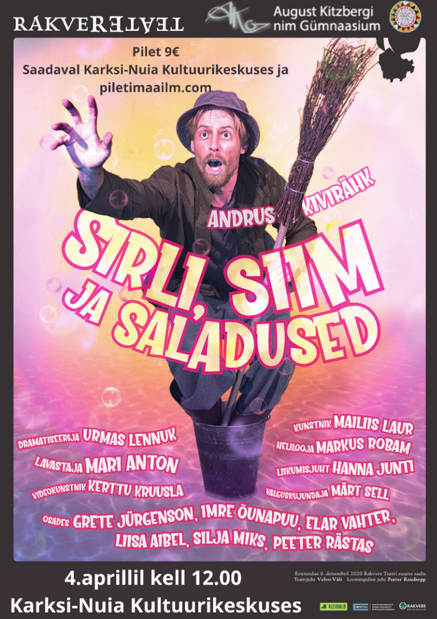 Rakvere teatri lasteetendus Sirli, Siim ja saladused Rakvere teatri lasteetendus Sirli, Siim ja saladused