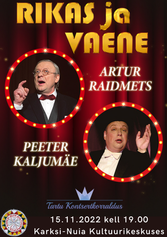 A. Raidmetsa ja P. Kaljumäe kupleekava RIKAS ja VAENE A. Raidmetsa ja P. Kaljumäe kupleekava RIKAS ja VAENE