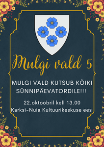 Mulgi vald 5. sünnipäeva tordi söömine