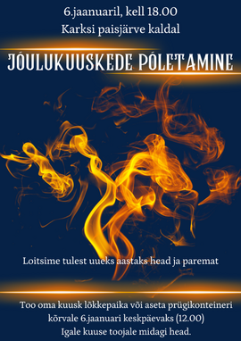 Jõulukuuskede põletamine