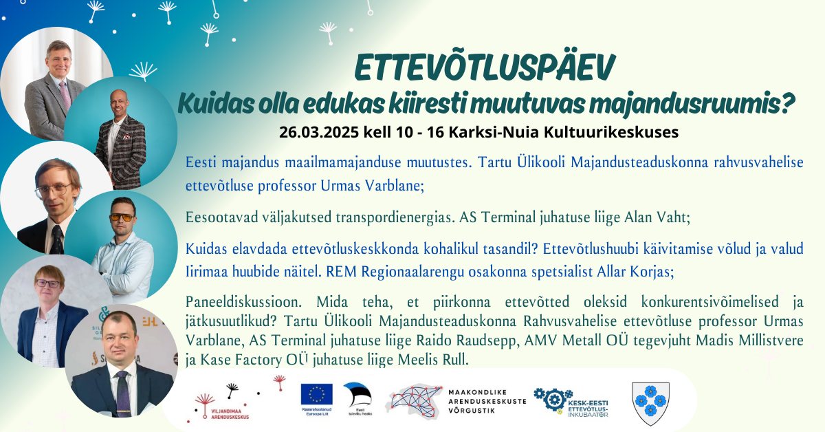 Ettevõtluspäev Kuidas olla edukas kiiresti muutuvas majandusruumis?